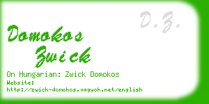 domokos zwick business card